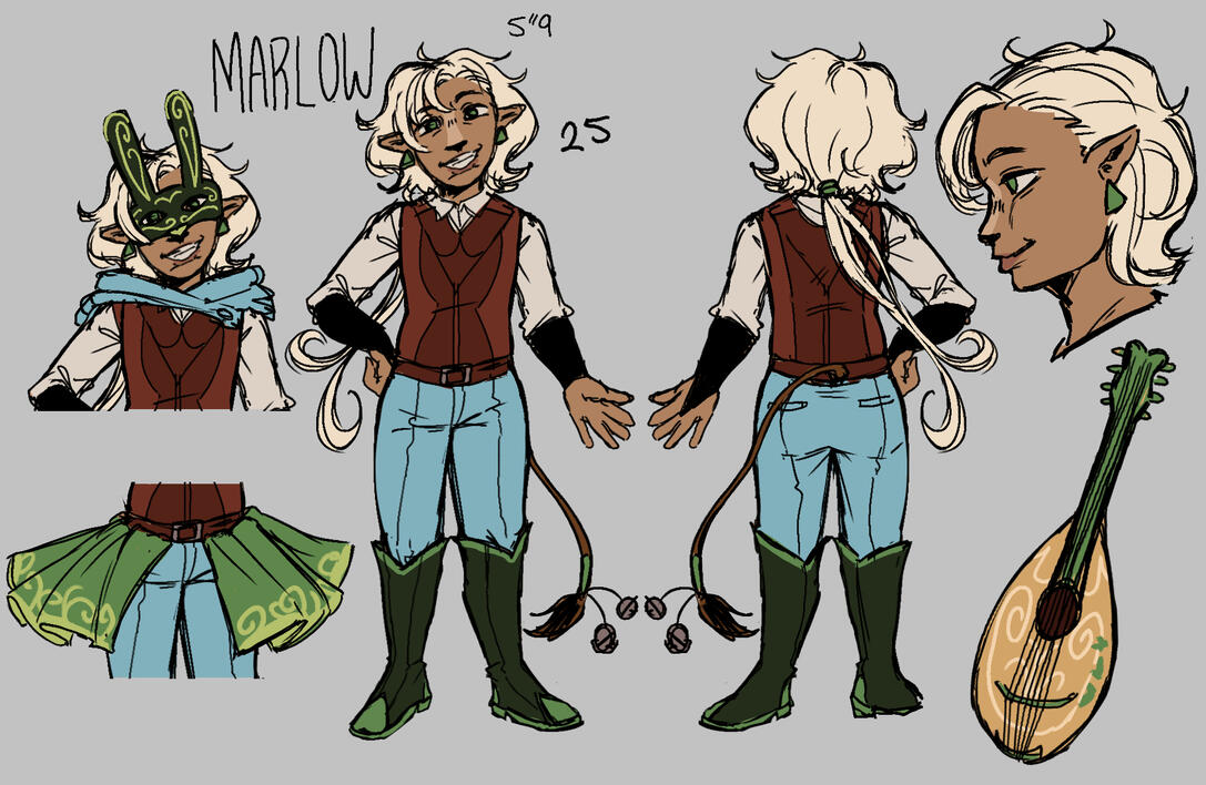 Character reference of a character from my visual novel &#39;Alluring Scripts&#39;