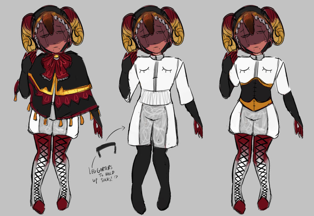 Outfit deconstruction concept art 2/2