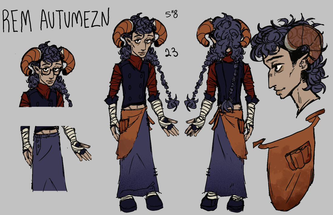 Character reference of the protaganist from my visual novel &#39;Alluring Scripts&#39;